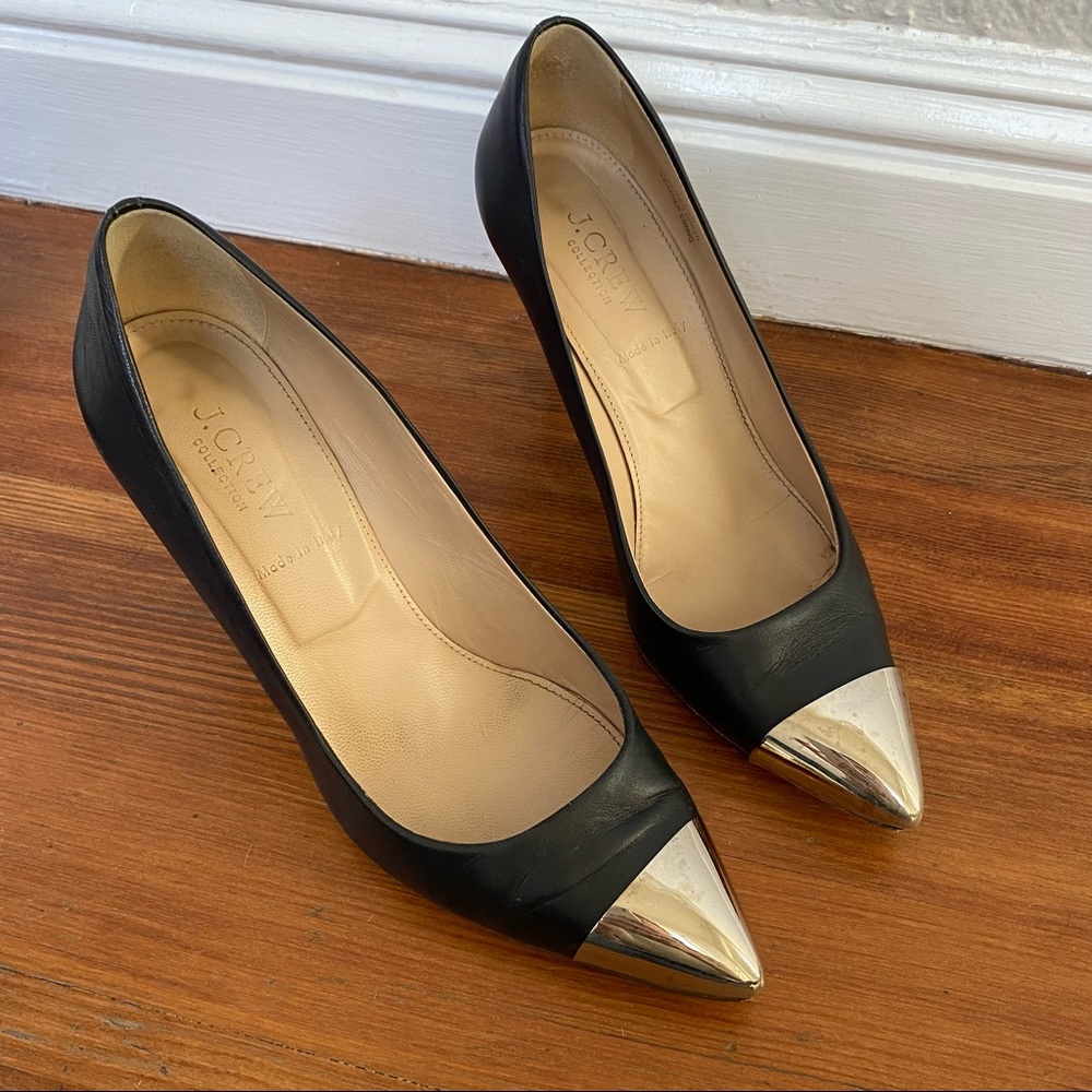 J Crew Everly cap toe pumps size 7
